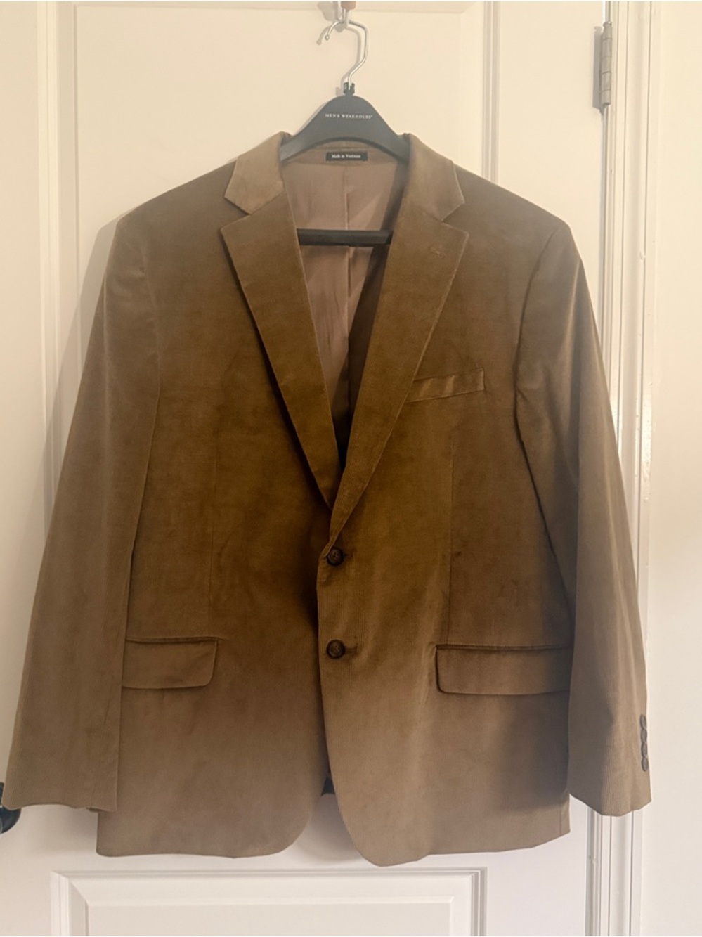Men's Brown corduroy Blazer - Classic Two-Button Tailored Jacket
